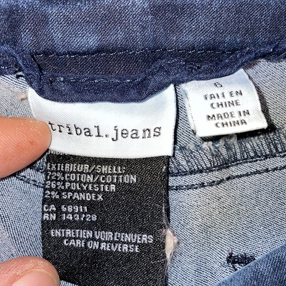 Tribal jeans stretch size 6 perfect shape Jeggings - Picture 7 of 10